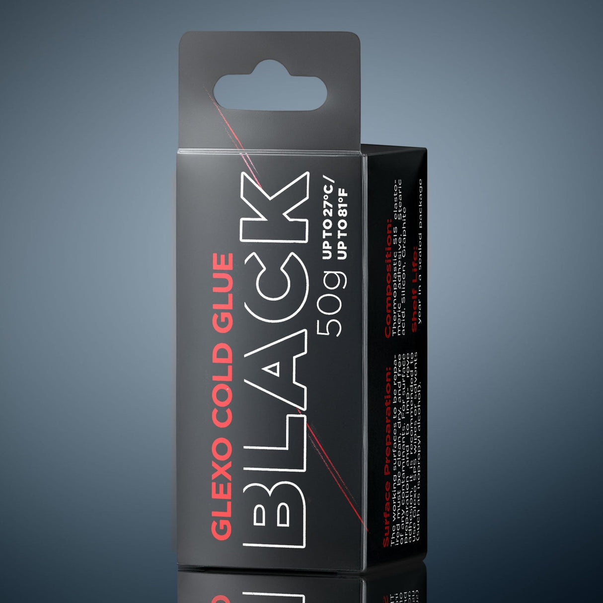 Anson PDR Glexo Black cold glue 50g stick in its retail packaging for professional PDR paintless dent repair.