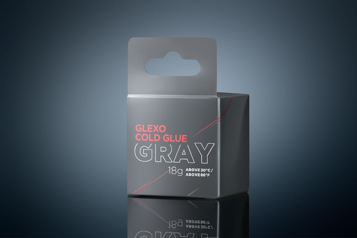 Anson PDR Glexo Gray Cold Glue adhesive for hot weather use above 86°F/30°C, 18g.