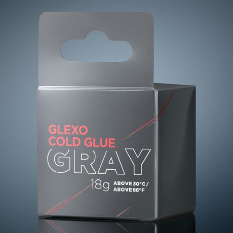 Anson PDR Glexo Gray Cold Glue adhesive for hot weather use above 86°F/30°C, 18g.