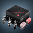 Anson PDR Glexo Hail Set with five metal PDR tabs, two cold glue blocks, and branded storage box for dent repair.