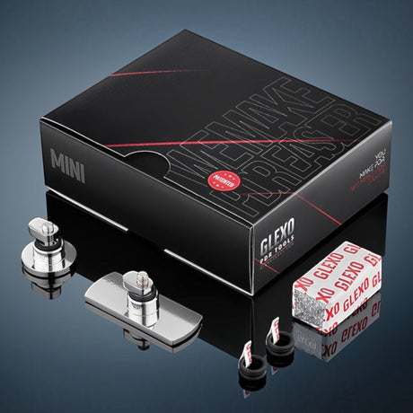 Anson PDR Glexo Mini Set featuring a black storage box, two metal PDR tabs, cold glue block, and O-ring components.