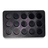 Anson PDR Dead Dent Tools Glory Hole round tab holder in black 3D printed material for paintless dent repair
