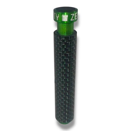 Anson PDR Dent Vision ShockBlocker knockdown tool in green with a carbon fiber sleeve for paintless dent repair