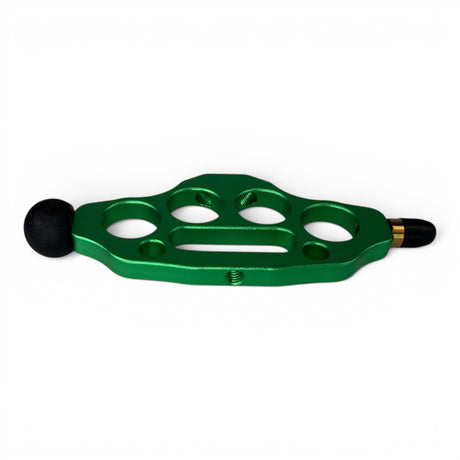 Anson PDR green anodized aluminum tactical blending hammer with rubber tips for professional paintless dent repair