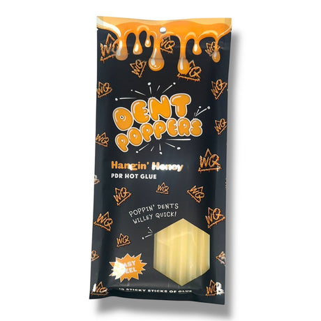 Anson PDR Hangin' Honey PDR hot glue sticks for dent repair. 10 sticks in a reusable bag.