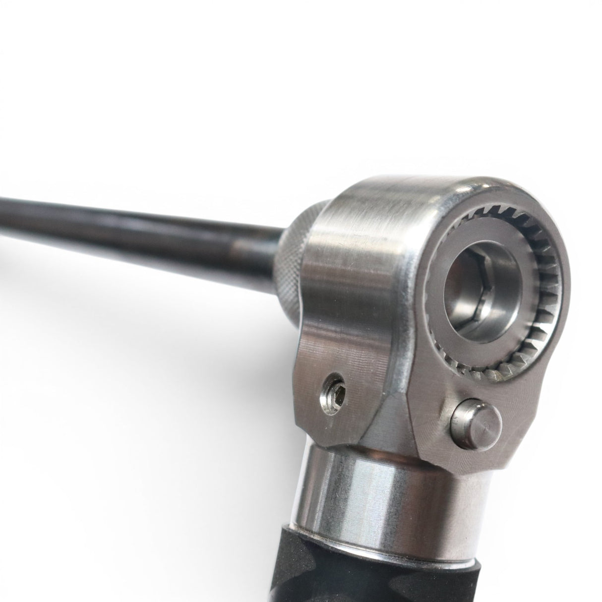 Anson PDR Tactical Guerrilla Grip Ultra Dent Tools Hub Adapter, metal, with knurled handle and locking mechanism.