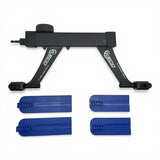 Keco K-Power Mini Gen 2 lateral tension tool, black aluminum beam with blue plastic tabs for hail damage repair.