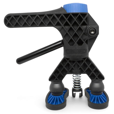 Keco Robo Mini Lifter with black frame, blue accents, and adjustable pivoting feet for glue pull repair