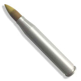 Anson PDR .50 CAL Interchangeable Knockdown with Match Grade Tip, silver metal body, yellow tip.