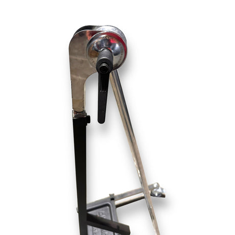 Anson PDR DNE light stand with adjustable clamp and metal arm. Black and silver.