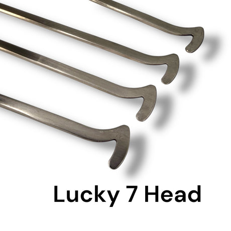 Anson PDR Lucky 7's PDR tools, metal, designed for vehicle manufactured holes. Set includes 12", 18", 24", 30" lengths.