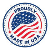 Anson PDR Proudly Made in USA circular emblem with American flag design.