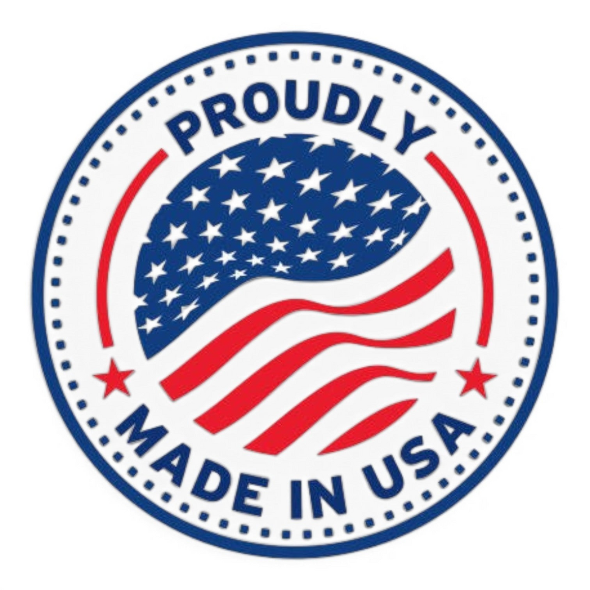 Anson PDR Proudly Made in USA circular badge with American flag design for professional quality tools