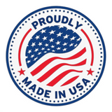 Anson PDR Proudly Made in USA circular badge with American flag design for professional quality tools