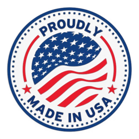 Anson PDR Proudly Made in USA circular badge with American flag design for professional quality tools