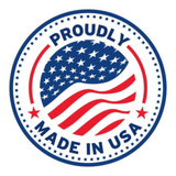 Anson PDR Proudly Made in USA circular emblem with American flag design
