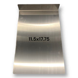 Anson PDR stainless steel metal window guard with a 2-inch lip for paintless dent repair, size 11.5 by 17.75 inches.