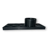 Anson PDR black plastic mini re-tension traction foot for lateral tension systems, 2"x6", for smaller dents and fender edges.
