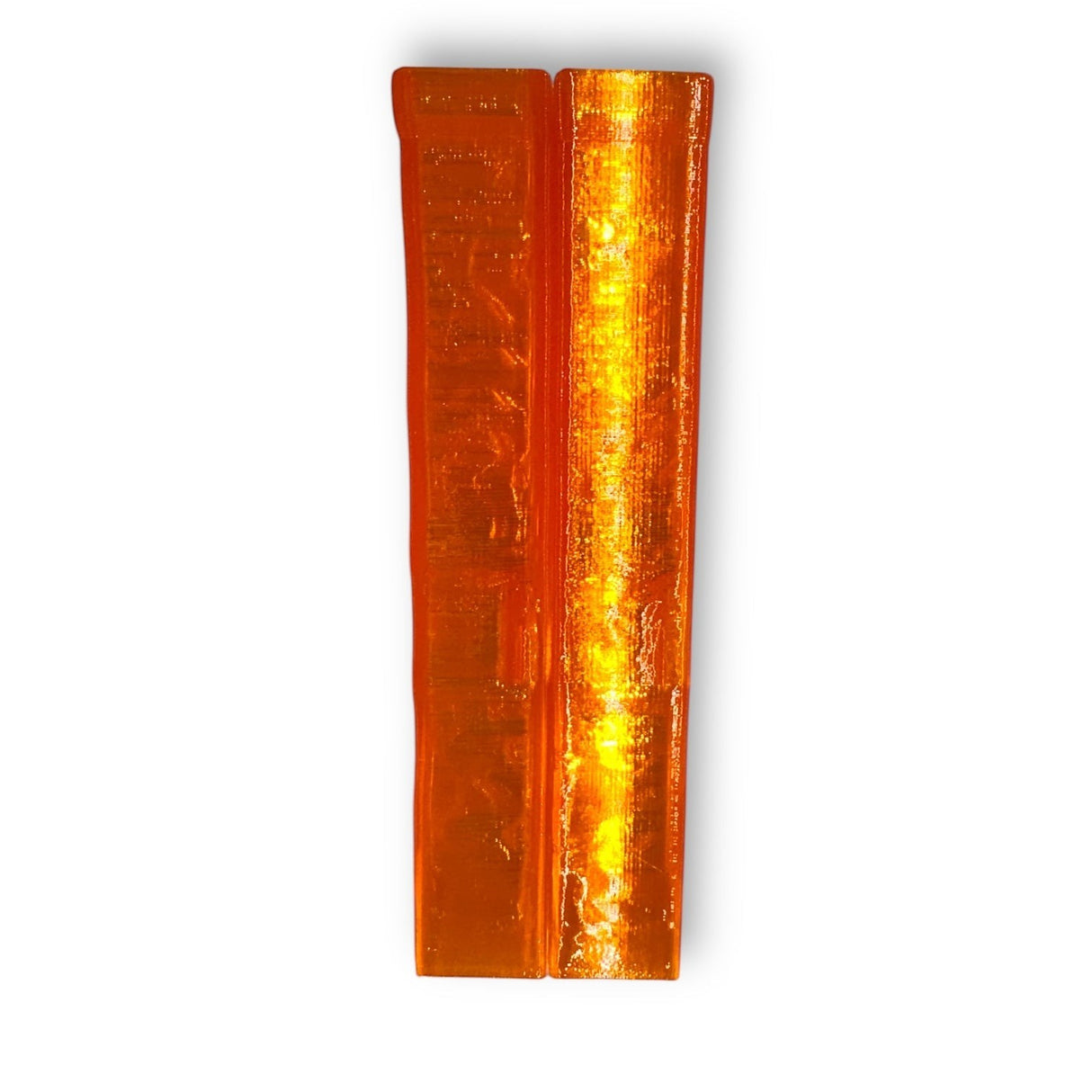 Anson PDR Dent Vision Split Shot Wedge in orange TPU material, featuring two independent flexible window wedges.