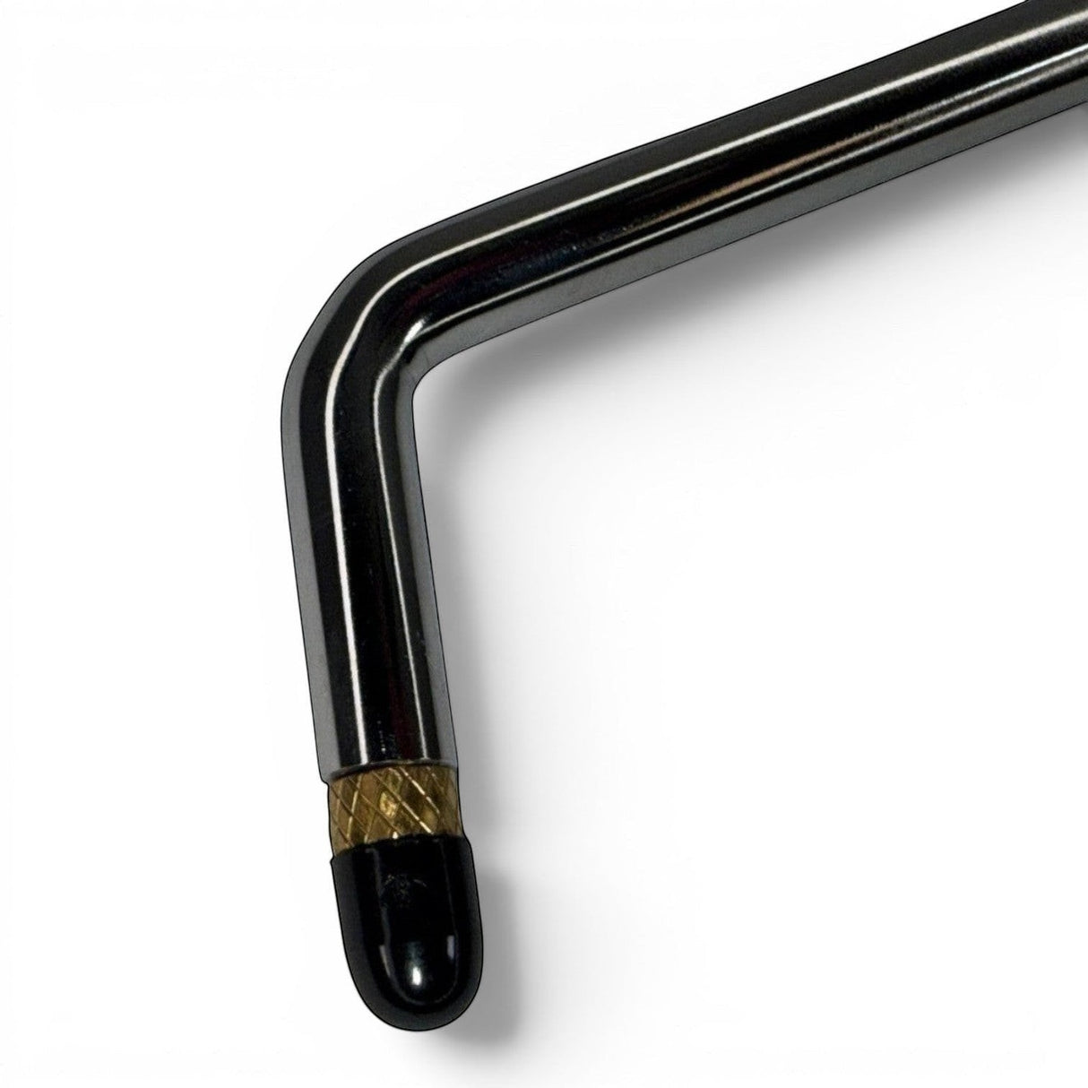 Anson PDR stainless steel paintless dent repair rod with angled tip and black protective cap.