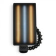 Anson PDR PDR light with flexible gooseneck arm and suction cup base, showing yellow and blue light patterns.