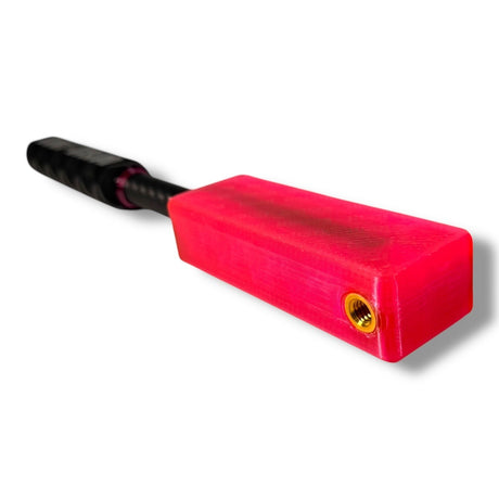Anson PDR Dent Vision Dent Zapper Paddle in pink with a carbon fiber shaft and threaded tip attachment point.