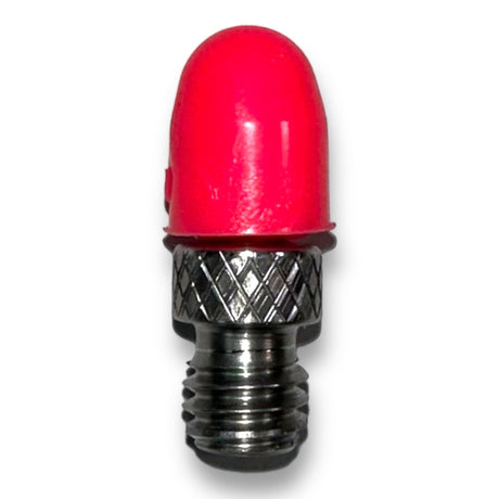 Anson PDR pink urethane soft tip with metal threaded base, 3/8 inch diameter, for pushing and knocking down dents.