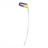 Anson PDR Rattlesnake 3/4" tail PDR tool with purple and yellow handle and curved metal rod.
