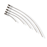 Anson PDR Rattlesnake 3/4" tail PDR tools, set of 5 metal rods with curved tips.