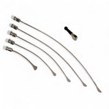 Anson PDR Rattlesnake 1 1/4" tail set with compact HUB handle, 5 stainless steel PDR rods with whale tail tips.