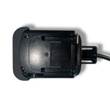 Anson PDR black plastic hail stand receiver plug lock for Elimadent adaptor, secures male plug connection.