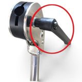 Anson PDR replacement adjustable pivot handle for LS1/LS3 PDR Light stands with nylon block pivot. Black plastic handle.