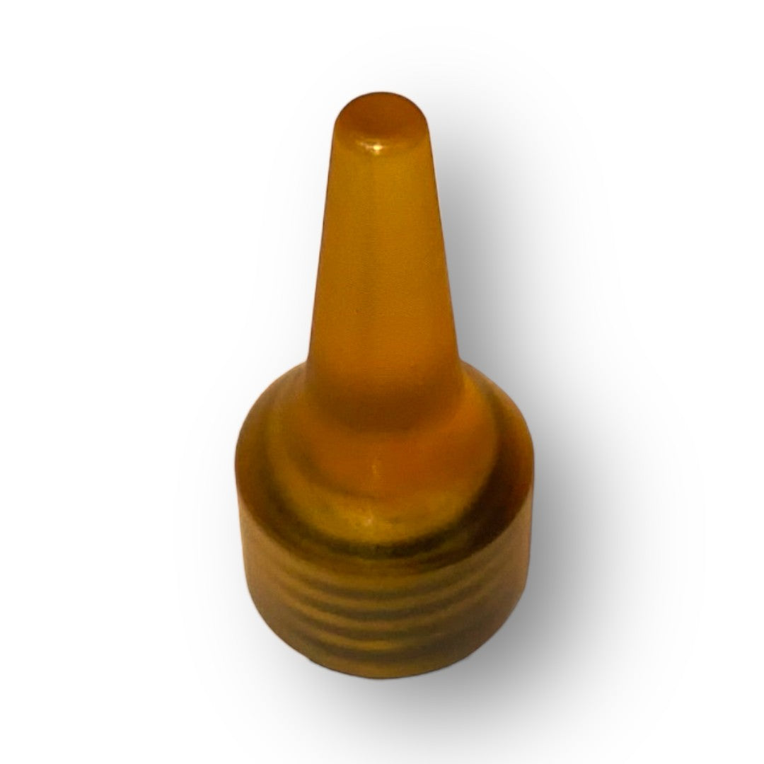Anson PDR Dead Dent Tools Root Beer Ultem knockdown tip for paintless dent repair with industry standard threading.