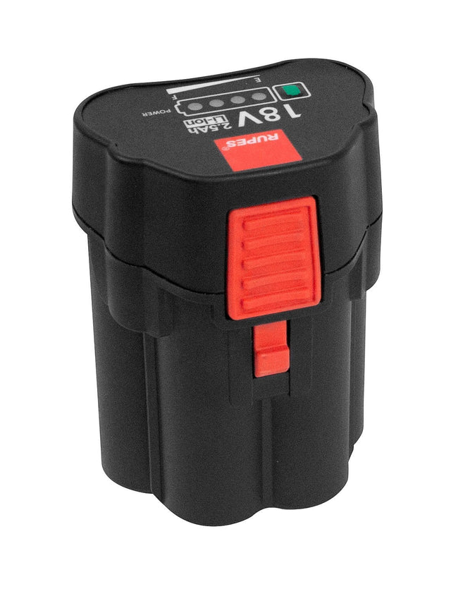 Anson PDR Rupes 18V 2.5Ah rechargeable lithium-ion battery pack for iBrid Mini tools with power level indicator