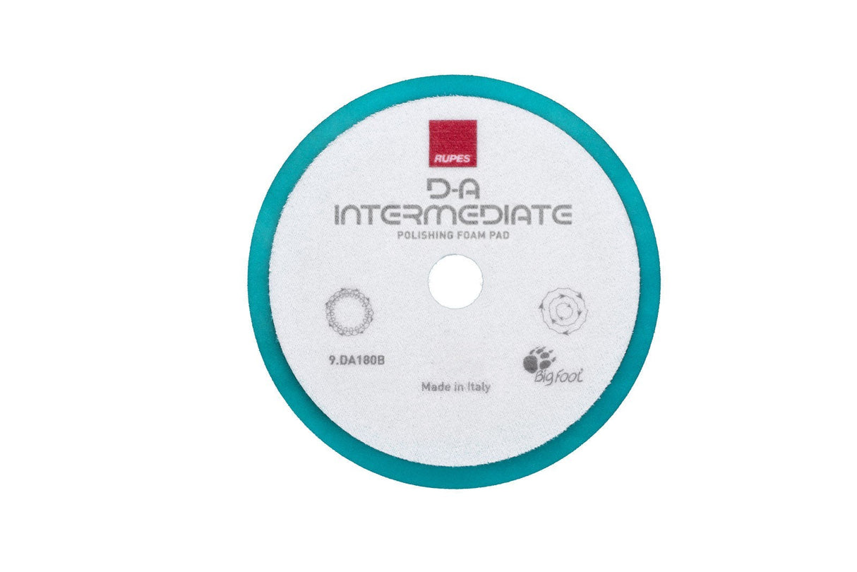 Anson PDR Rupes D-A Intermediate foam polishing pad with teal edge for car paint defect removal and finishing