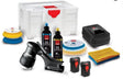 Anson PDR Rupes iBrid MINI polisher kit with cordless tool, batteries, foam pads, polishing compounds, and cloths.