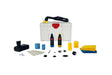 Anson PDR Rupes BIGFOOT iBRID NANO II polisher kit with various pads, compounds, and accessories in a storage case.