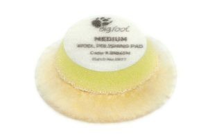 Anson PDR Rupes D-A Medium yellow wool polishing pad for iBrid nano, 40mm face and 34mm back, professional detailing