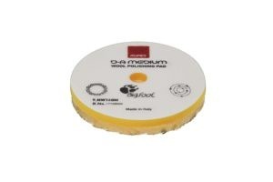 Anson PDR Rupes D-A MEDIUM wool polishing pad with yellow foam backing for dual action car paint correction