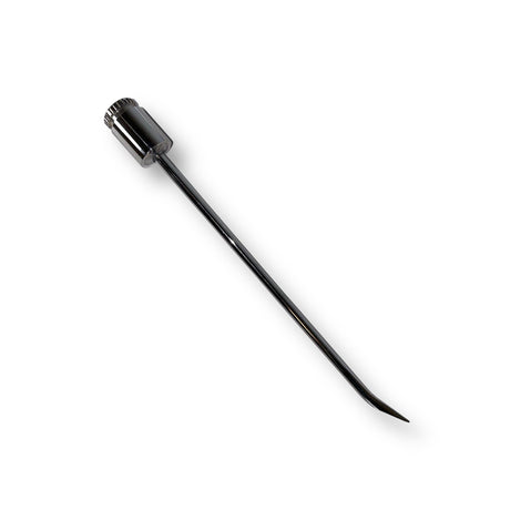 Anson PDR stainless steel ice pick with inline grip handle, sharp tip, and knurled end.