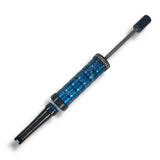 Anson PDR Dent Vision Storm Breaker slide hammer in blue with a lightning pattern and ergonomic handle design.