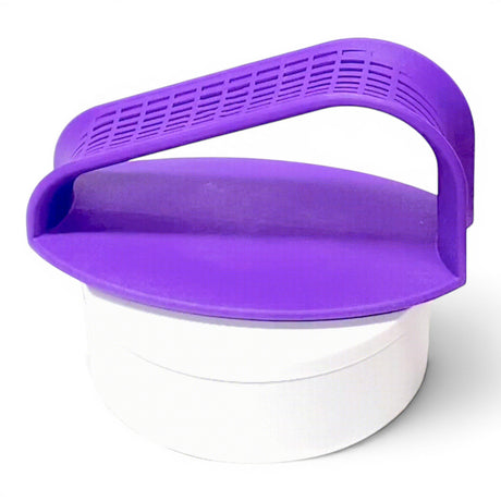Anson PDR purple and white Stuckey Hand Shield, designed to protect hands from tool and tire pressure.