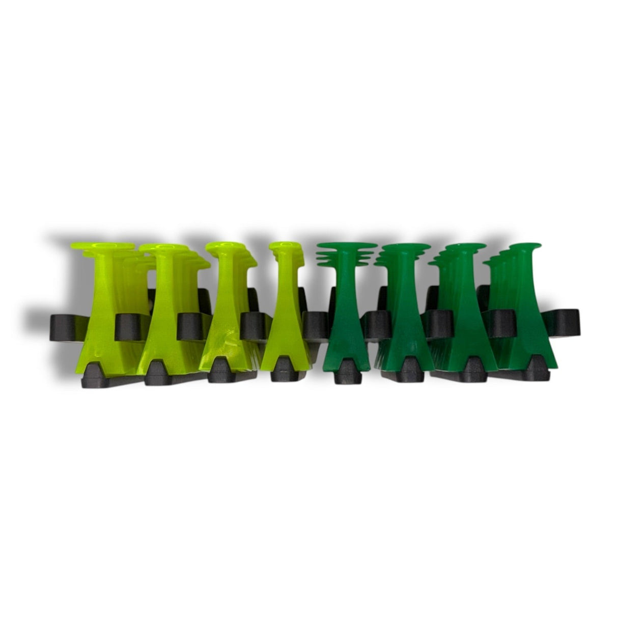 Anson PDR Super Straight Glue Tabs System in yellow and green for stubborn dents and maximum pull.