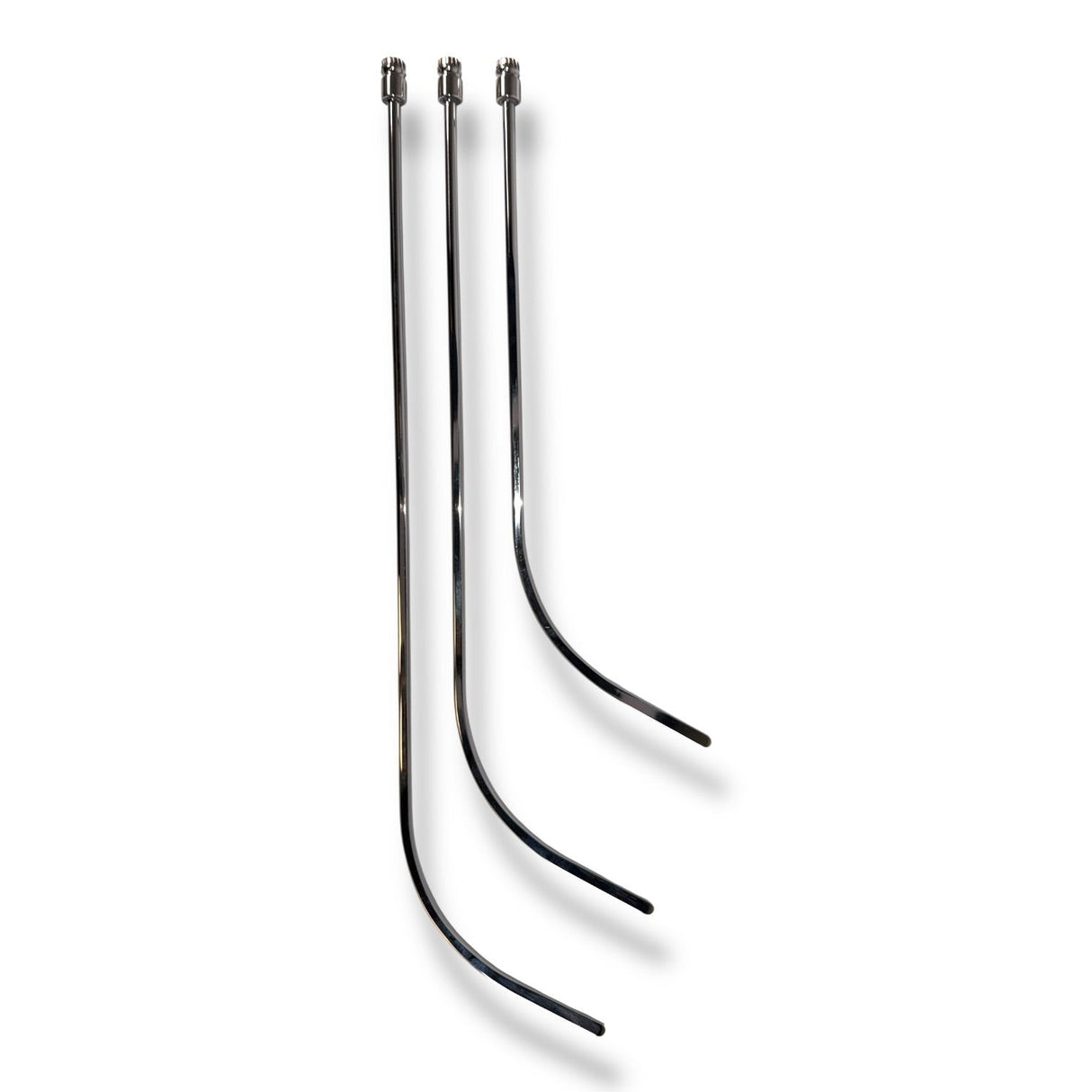 Anson PDR Swoop COMPACT Blade Hub set of three metal rods with tapered ends and curved tips for accessing tight spaces.