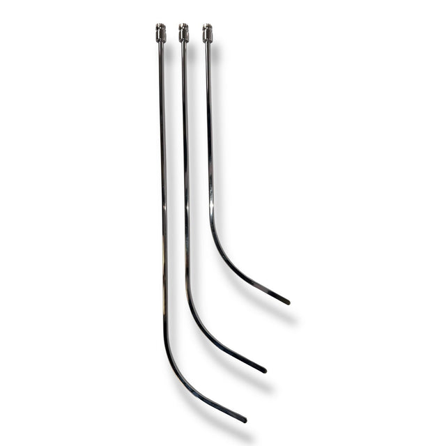 Anson PDR Swoop COMPACT Blade Hub set of three metal rods with tapered ends and curved tips for accessing tight spaces.
