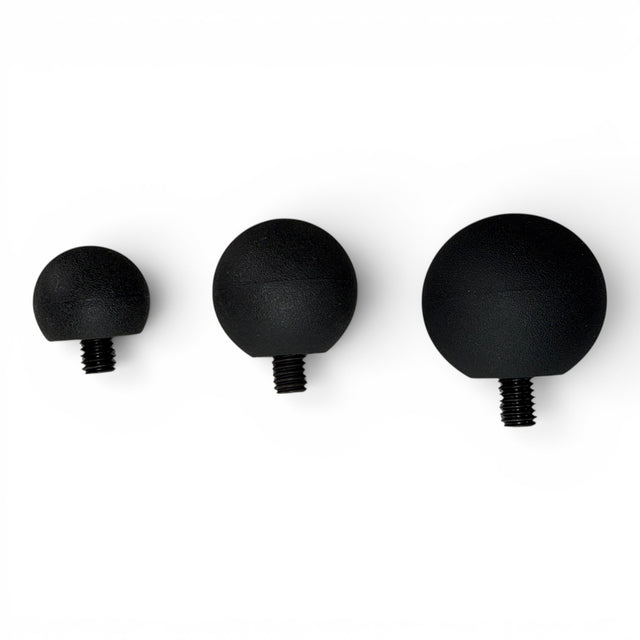 Anson PDR Tactical Ball set in three sizes with soft outer shells and 5/16-18 threaded tips for dent repair tools.