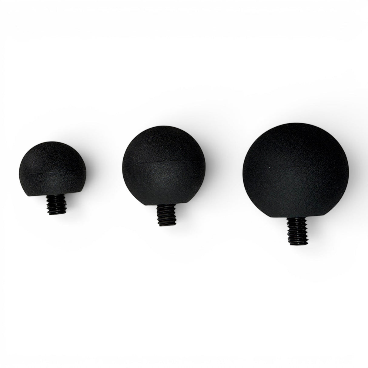 Anson PDR Tactical Ball set in three sizes with soft outer shells and 5/16-18 threaded tips for dent repair tools.