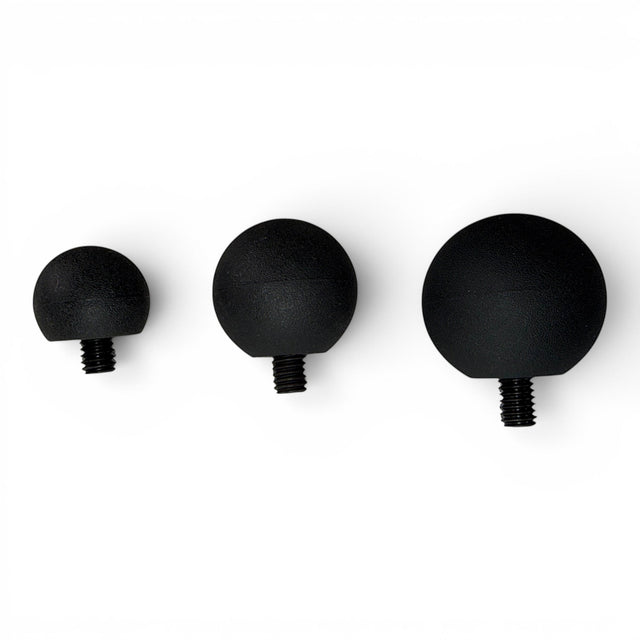 Anson PDR Tactical Ball set in three sizes with soft outer shells and 5/16-18 threaded tips for dent repair tools.