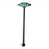 Anson PDR Tactical Blending Hammer in green with a carbon fiber shaft, featuring a modular design and rubber tips.