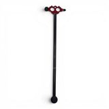 Anson PDR Tactical Blending Hammer with a red anodized aluminum head, carbon fiber shaft, and black rubber tips.